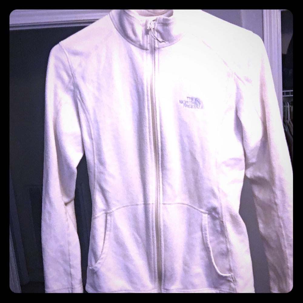 Women’s medium white fleece north face